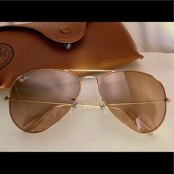 ray ban brown pink mirror